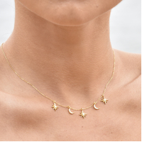 Jayla Celestial Beauty Necklace (Gold)
					