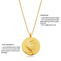 She Is Taurus Artisan 24K Gold Zodiac Pendant Necklace
					