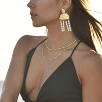 Elijah Textured Link Chain Necklace (Gold Vermeil)
					