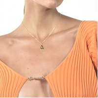 Eros Body Art Pendant Necklace (Gold)
					