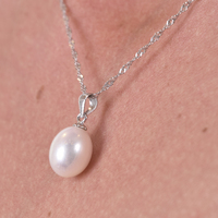 Adalia Freshwater Pearl Pendant Necklace
					