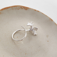 Bloom Artisan Silver Open Ring
					
