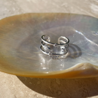 Seraphine Celestial Tri-line Open Ring (Silver)
					