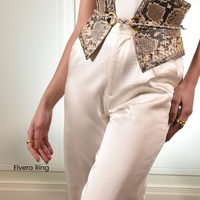 Elvera Modern Dome Open Ring - Gold
					