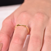 Lou Fine Gold Everyday Open Ring
					