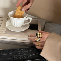 Oslo Gold Vermeil Chain Open Ring
					