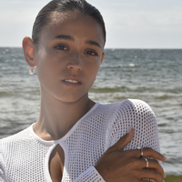 Artemi Artisan Pearl Drop Open Ring
					