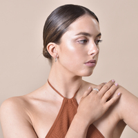 Lenette Silver Twisted Open Ring
					