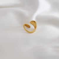Sage Artisan Gold Vermeil Open Ring
					