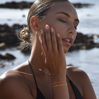 Mabel Fine Gold Twin Line Bracelet
					