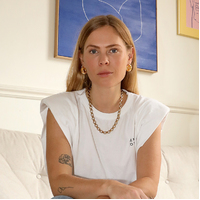 Emani 24K Gold Weave Huggie Earrings 
					