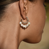Summer Freshwater Pearl Drop Earrings
					