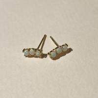 Zia Dainty Opal Stud Earrings