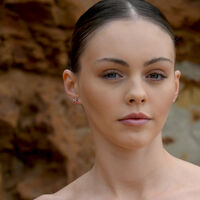 Aries Artisan Zirconia Pavé Stud Earrings (Silver)