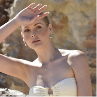 Lavin Classic Love Heart Drop Earrings (Silver)