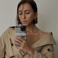 Abel Minimalist U Huggie Earrings (Silver)