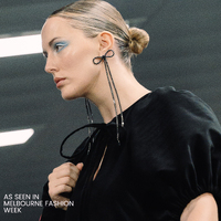 Noir Between The Lines Earrings (My ears are pierced)
					