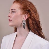 Brooklyn Diamante Knot Earrings (My ears are pierced)
					