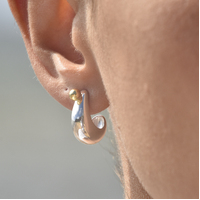 Leona Artsy Silver Bowl Earrings