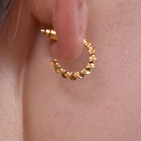 Aster Gold Filled Dainty Twist Earrings
					