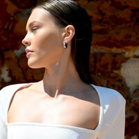 Luma Solid U Huggie Earrings (Silver)