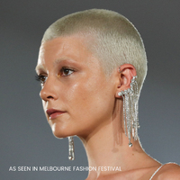 Bespoke Diamante Climber Earrings
					