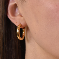 Oria Premium Gold Hoop Earrings