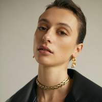 Darlene Contemporary Pearl Art Earrings