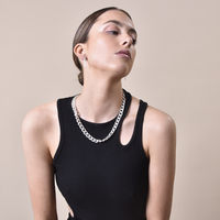 Josie Minimalist Dainty Silver Chain Earrings