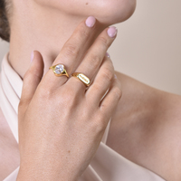 Merci Gold Vermeil Open Ring
					