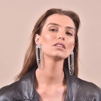 Elle Crystal Diamante Earrings (my ears are pierced)