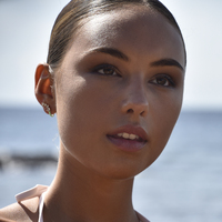 Gabrielle Pastel Diamante Climber Earrings (Green)