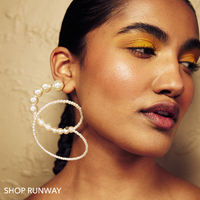 Eira Pearl Swirl Hoop Earrings