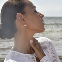 Carter Artsy Silver Bag Earrings