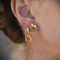 Amaris Pomegranate Drop Earrings