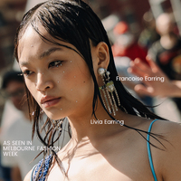 Livia Tassel Glamour Earrings (my ears are pierced)