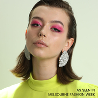 Deanna Catwalk Diamante Statement Earrings