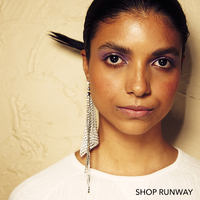 Gem Runway Spotlight Mesh Earrings (My ears are pierced)
					