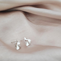 Zooey Artisan Silver Stud Earrings