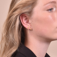 Ava Gold Filled Snake Stud Earrings