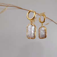 Aerin 24K Gold Mother Of Pearl Drop Earrings
					