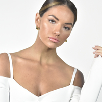 Elea Modern Teardrop Earrings (Gold Vermeil)