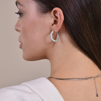 Carabelle Topaz Hoop Earrings