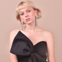 Marlin Crystal Diamante Tassel Earrings