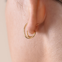 Simone Twin Loop Earrings (Gold Vermeil)