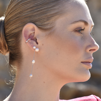 Flo Ear Contour Cuff Earring Single Piece (Silver)