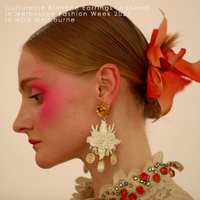 Blanche Exquisite Leather Coin Earrings (Limited Edition) [Ears: My ears are pierced]
					