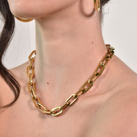 Inara Modern Muse Gold Chain Necklace
					