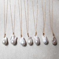 Almeta Natural Baroque Pearl Pendant Necklace
					