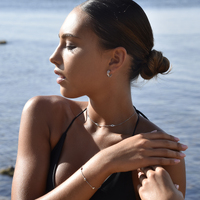 Birdie Evil Eye Necklace / Choker (Silver)
					